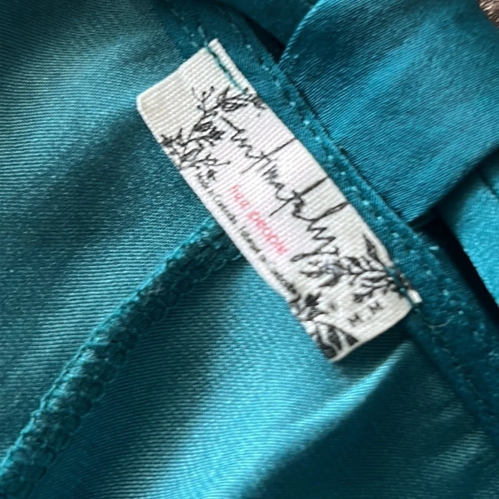 Free People size medium emerald green polyester tank top dressy